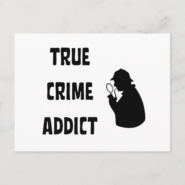 Carte Postale Véritable adepte du crime (Devant)