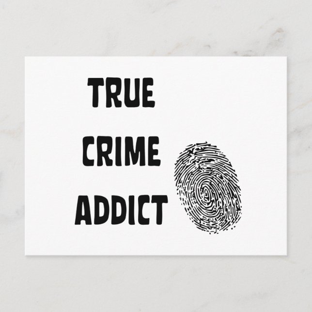 Carte Postale Véritable adepte du crime (Devant)