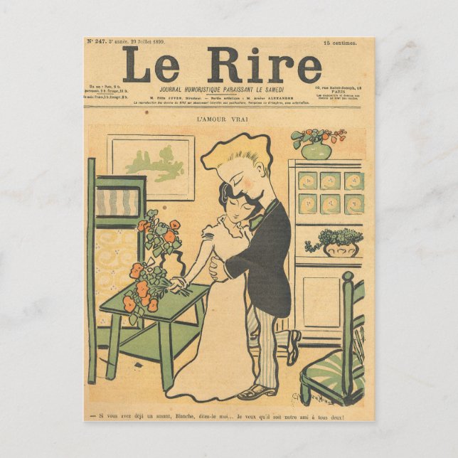 Carte Postale Véritable Amour (Devant)