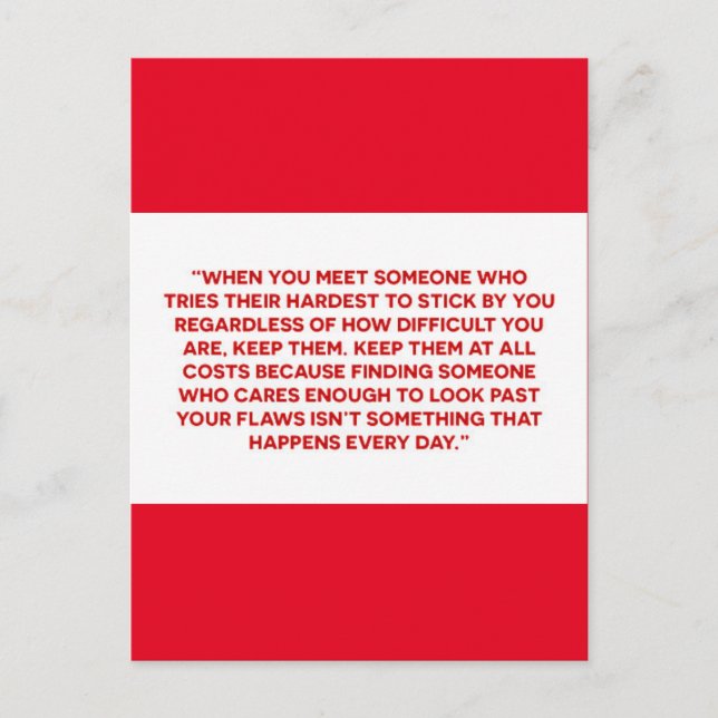 CARTE POSTALE VÉRITABLE AMOUR SOULÈVE LOYALTY AMITIÉ DÉFINI (Devant)