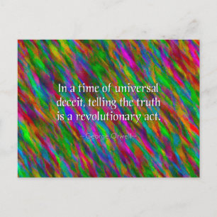 Carte postale Vérité Orwellienne