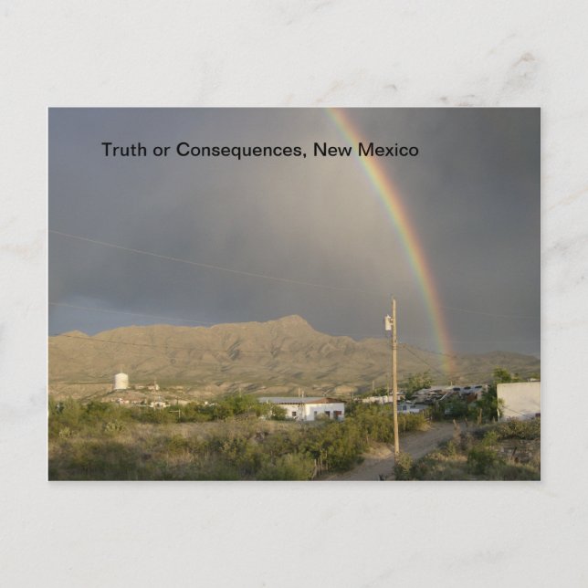 Carte Postale Vérité ou conséquences, arc-en-ciel NM (Devant)