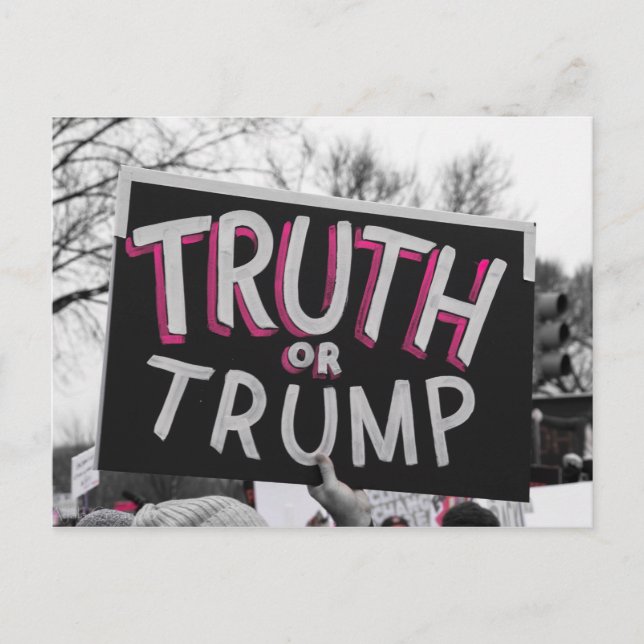 Carte postale Vérité ou Trump (Devant)