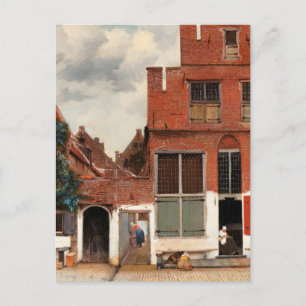 Carte Postale Vermeer - La petite rue