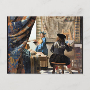 Carte Postale Vermeer - L'art de la peinture