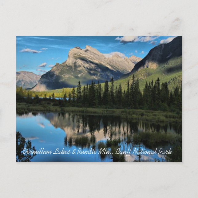 Carte postale Vermillion Lake & Mt. Rundle (Devant)