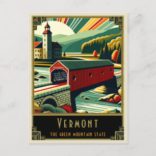 Carte Postale Vermont Art déco