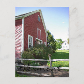 Carte Postale Vermont Barn Postcard