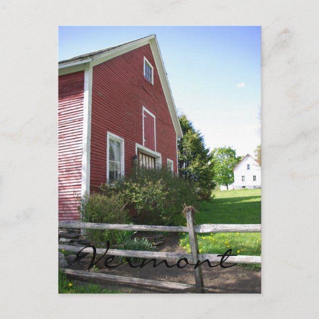 Carte Postale Vermont Barn Postcard (Devant)