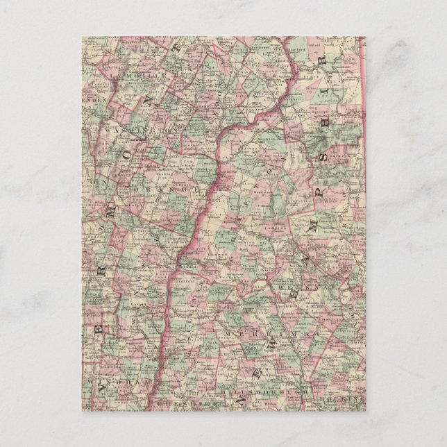 Carte Postale Vermont et New Hampshire 2 (Devant)