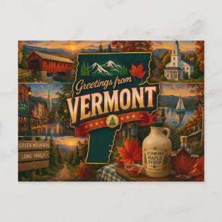 Carte Postale Vermont Postcard