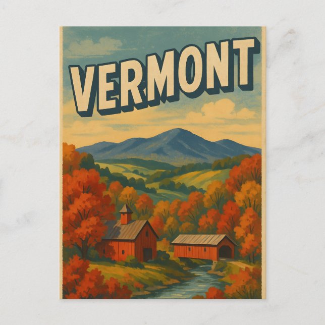 Carte Postale VERMONT Postcard (Devant)
