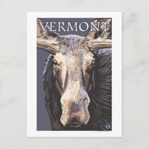 Carte Postale VermontMoose en haut