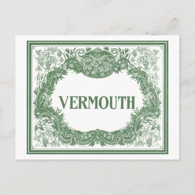 Carte Postale Vermouth vintage (Devant)