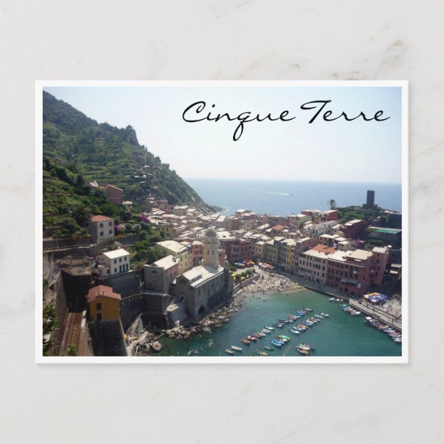 Carte Postale Vernazza aérien (Devant)