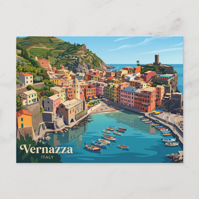 Carte Postale Vernazza Italie (Devant)