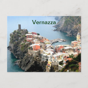 Carte Postale vernazza italie aimant frigo