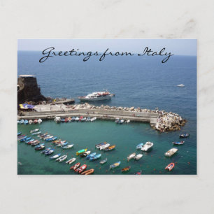 Carte Postale vernazza italie salutations