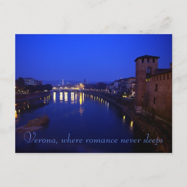 Carte Postale Vérone, Nuit (Devant)