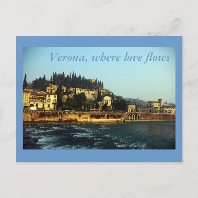 Carte Postale Vérone, où coule l'amour (Devant)