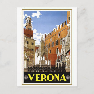 Carte Postale Vérone vintage Italie