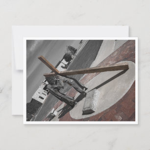 Carte Postale Veronica efface le visage de Jésus