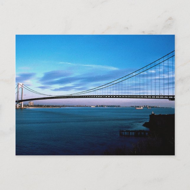 Carte Postale Verrazano-Narrows Bridge, New York, États-Unis (Devant)