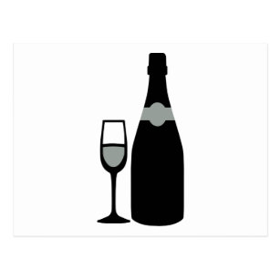 Cartes Postales Bouteille Champagne Originales Zazzle Fr