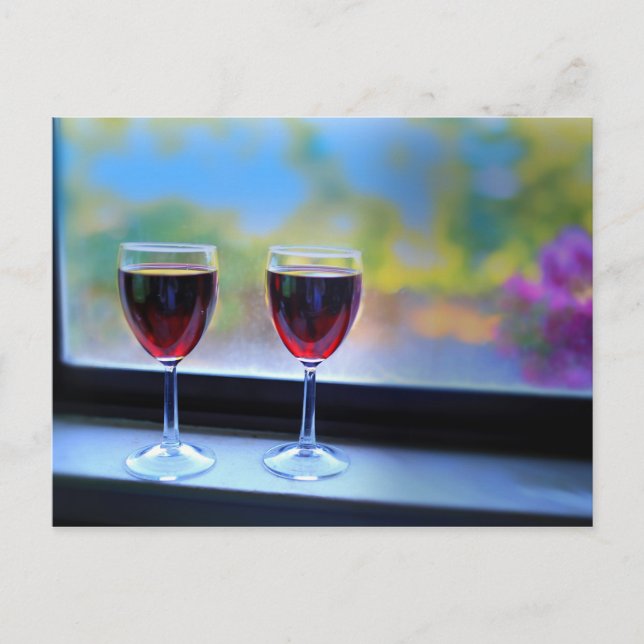 Carte Postale Verre à vin (Devant)