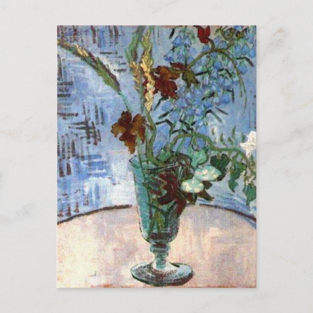 Carte Postale Verre aux fleurs sauvages, Vincent van Gogh (Devant)