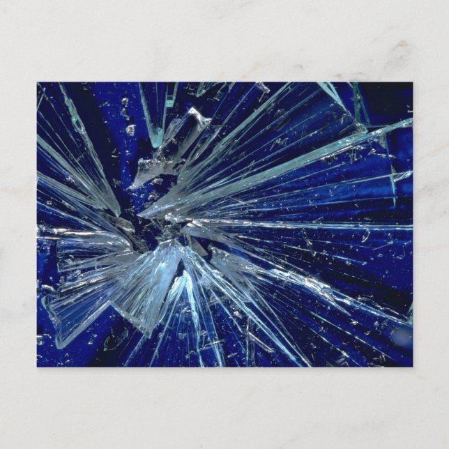 Carte Postale Verre brisé Abstrait (Devant)