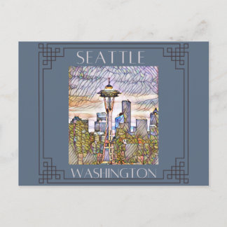Carte Postale Verre de Seattle
