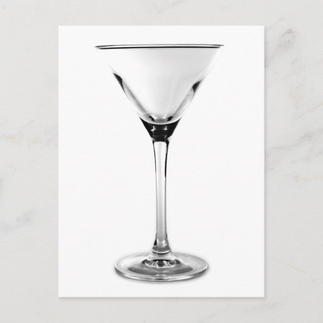 Carte Postale verre martini (Devant)