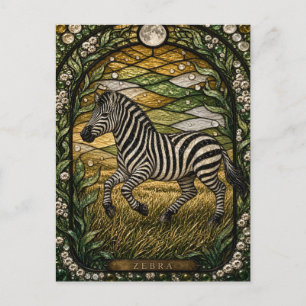Carte Postale Verre Zébré Ensoleillé Illumina Verre Teinté