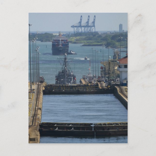 Carte Postale Verrouillages de Gatun 8 (Devant)