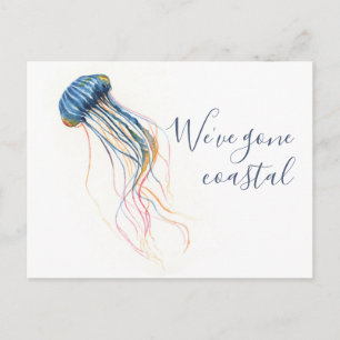 Carte Postale Vers la plage Changement d'adresse Déménagement Fa