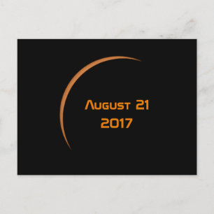 Carte Postale Vers le maximum 21 août 2017 Éclipse solaire parti