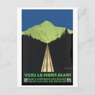 Carte Postale Vers Le Mont. Blanc