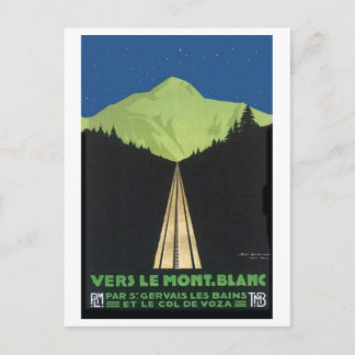 Carte Postale Vers Le Mont. Blanc