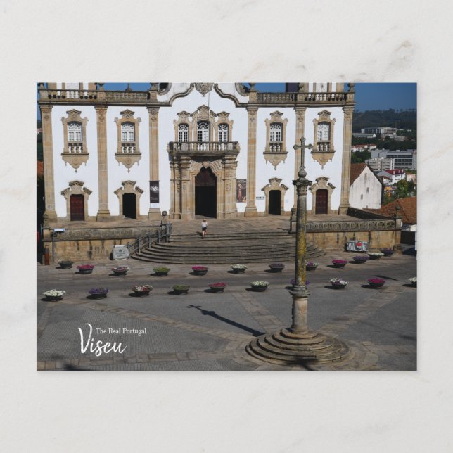 Carte Postale Vers l'église Viseu Portugal (Devant)
