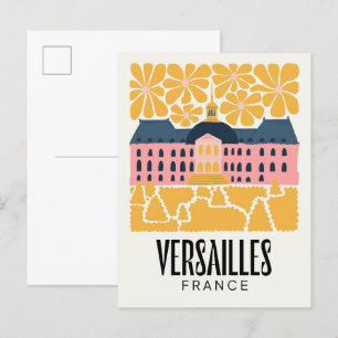 Carte Postale Versailles France abstrait Voyage floral