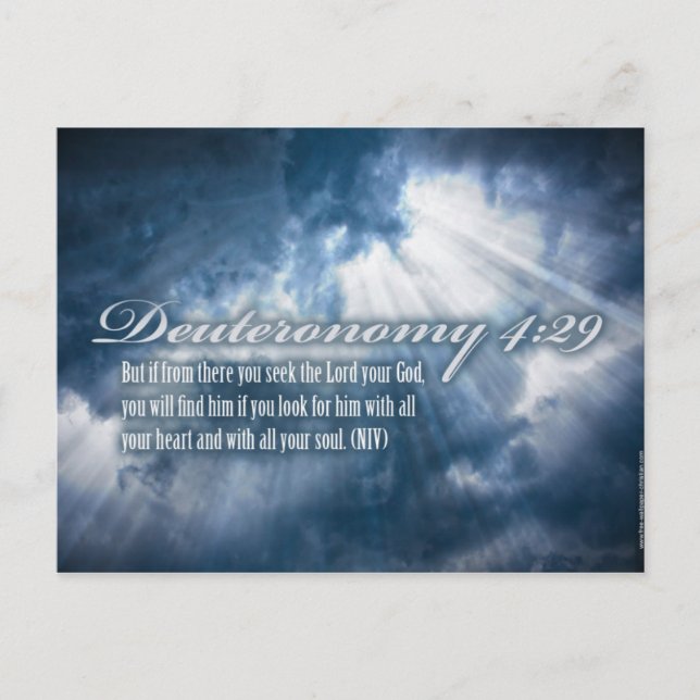 Carte postale Verset Bible (Devant)