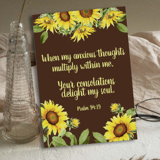 Carte Postale Verset biblique d'encouragement personnalisable