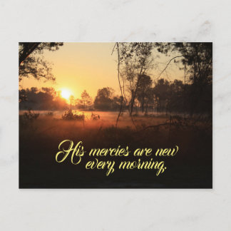Carte Postale Verset biblique du lever du soleil