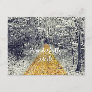 Carte Postale Verset de la Bible merveilleusement fait Citation