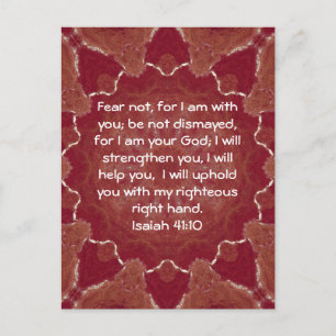 Carte Postale Versets de la Bible Citation Inspirationnelle Isaï