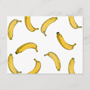 Carte Postale Version de croquis de motif Banana