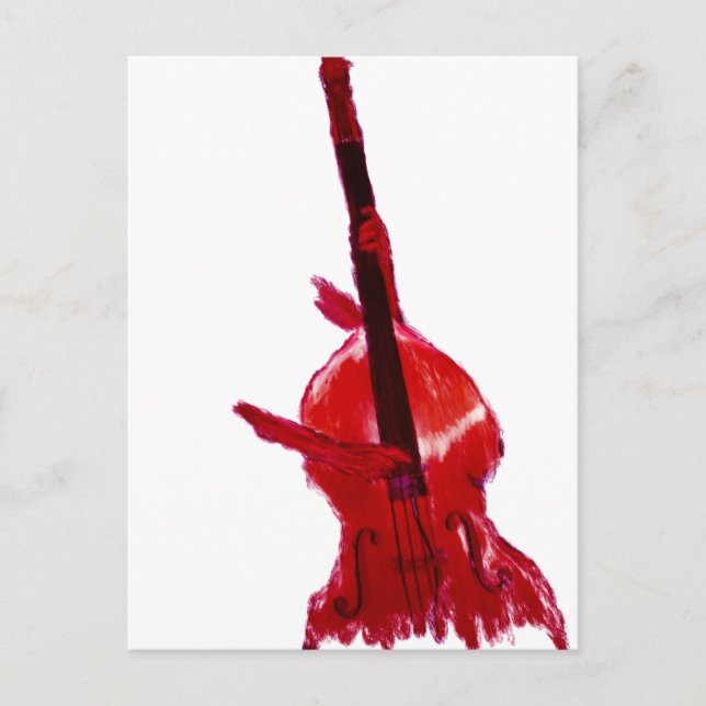 Carte Postale Version rouge de basse de l'orchestre debout (Devant)