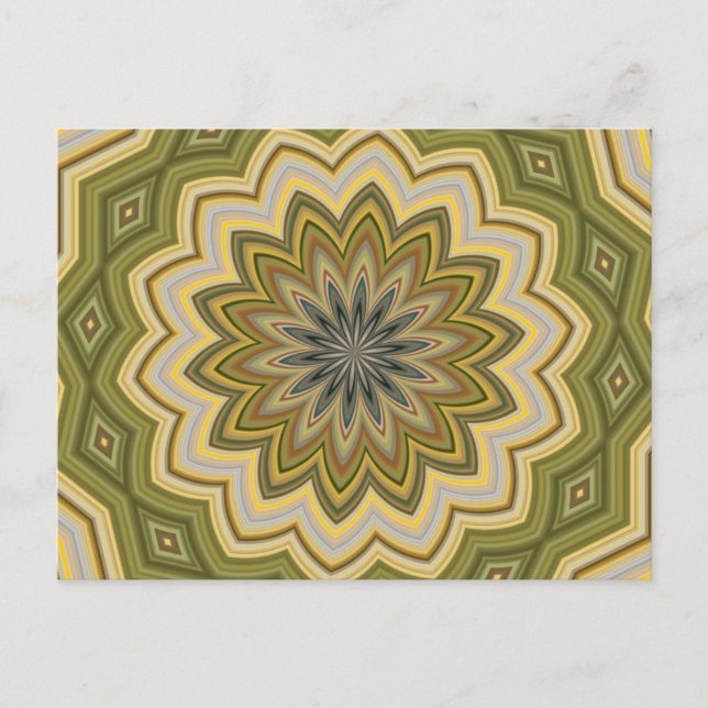 Carte Postale Vert Abstrait (Devant)