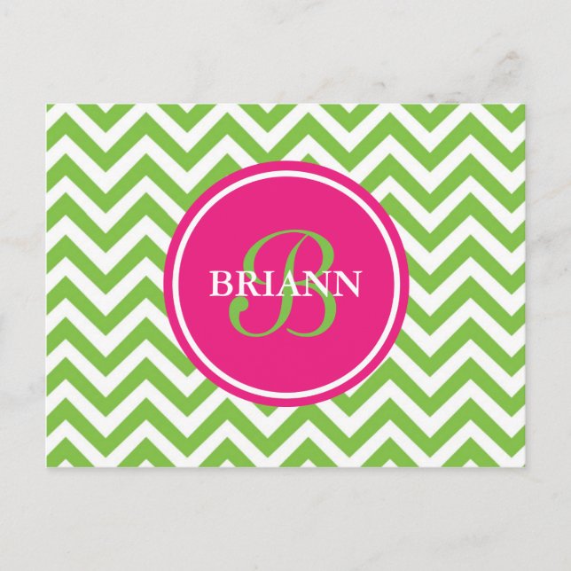 Carte Postale Vert avec envie (Devant)